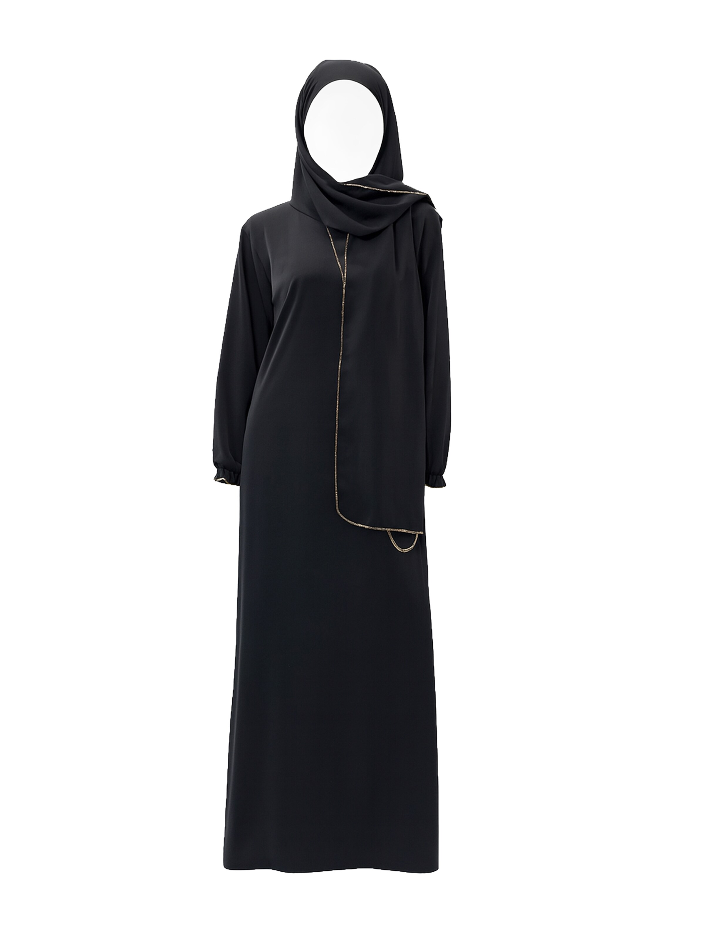 Robe Elara en noir : devant