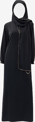 Robe Elara en noir : devant