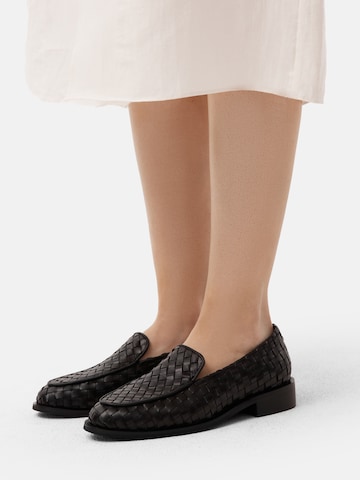 L37 HANDMADE SHOES Instappers 'PURE CLASSIC' in Zwart