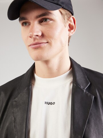 HUGO Tričko 'Daposo' – bílá