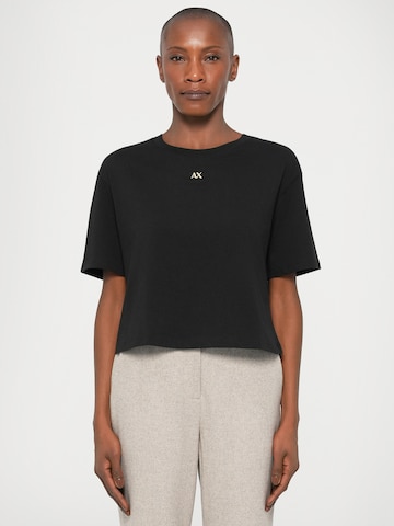 ARMANI EXCHANGE Футболка в Черный: спереди