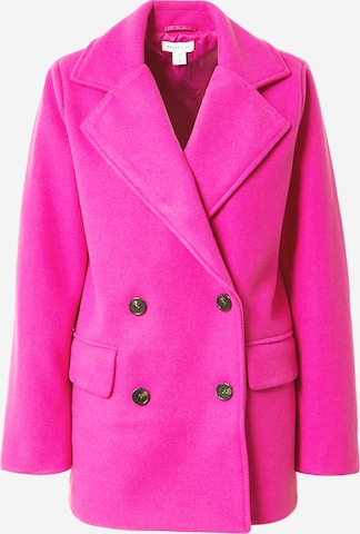 Warehouse Between-Seasons Coat in Pink: front