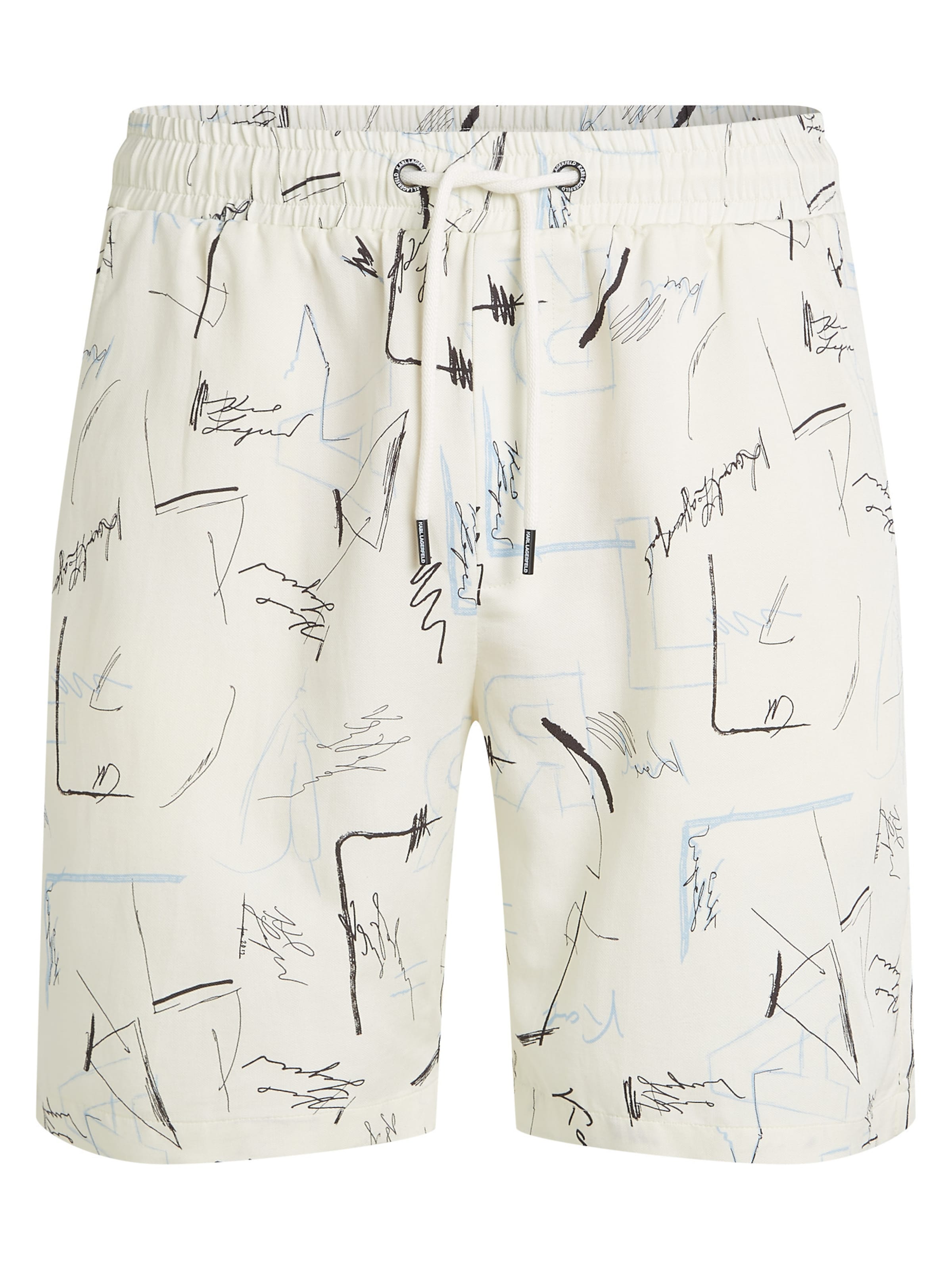 Karl Lagerfeld Štandardný strih Nohavice - Béžová: predná strana