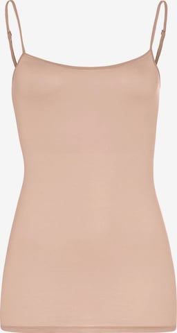 Hanro Top ' Ultralight ' in Beige: front