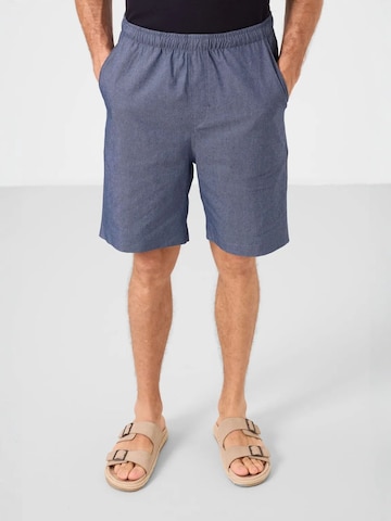 Pantalon chino Tommy Life en bleu : devant