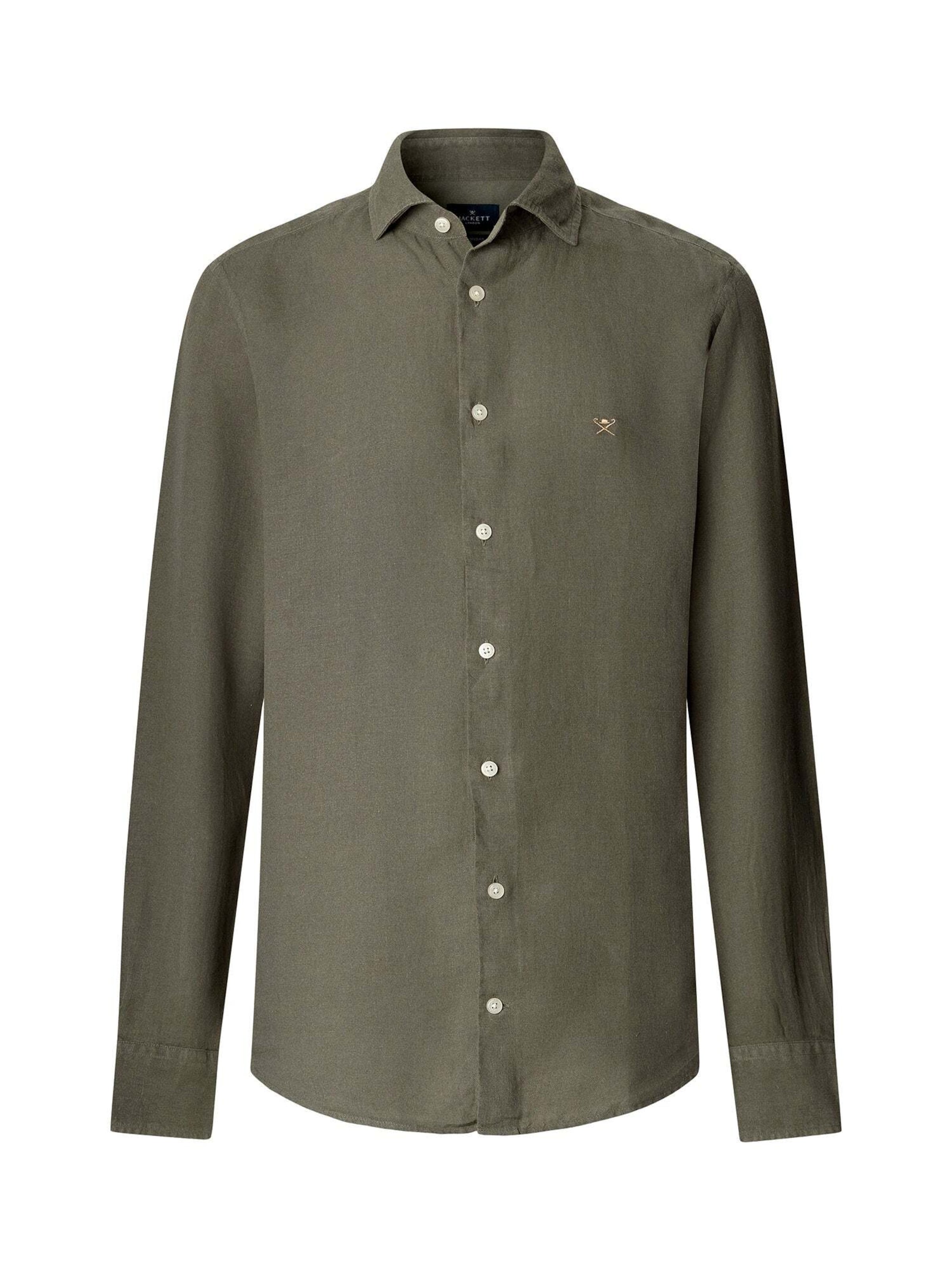 Hackett London Regular fit Button Up Shirt in Green: front