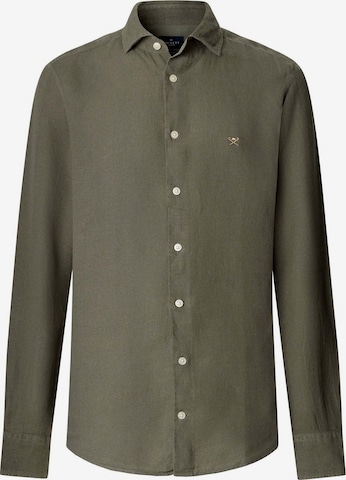 Hackett London Button Up Shirt in Green: front