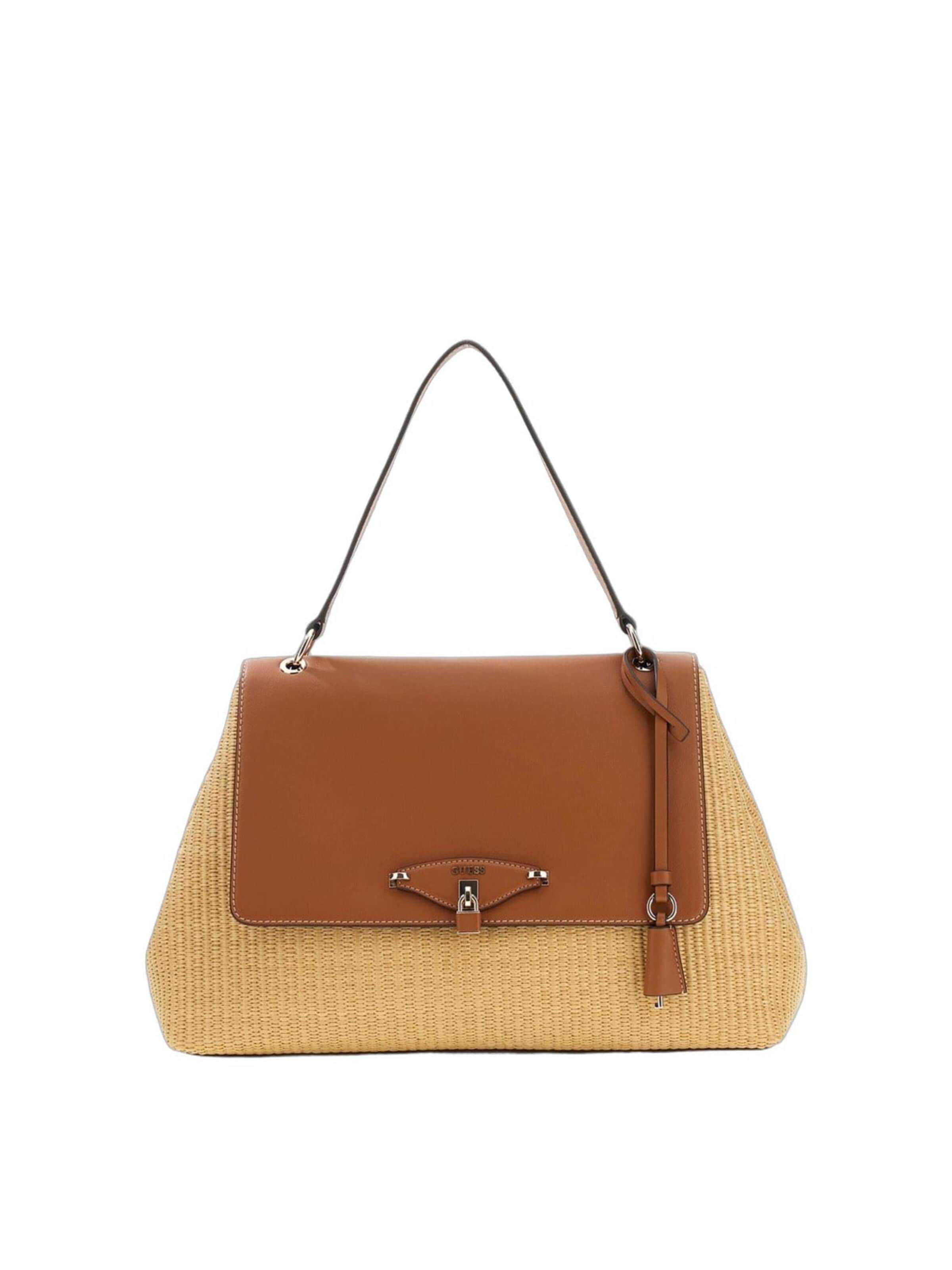 Sacs à main 'Guess Sac à Main Maggie Grand Natural/Caramel' GUESS en beige : devant