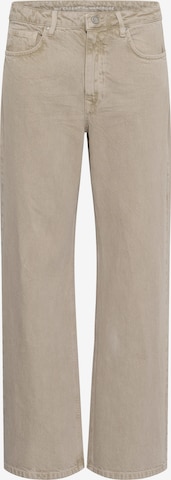 Wide Leg Jean 'Louis' My Essential Wardrobe en beige : devant
