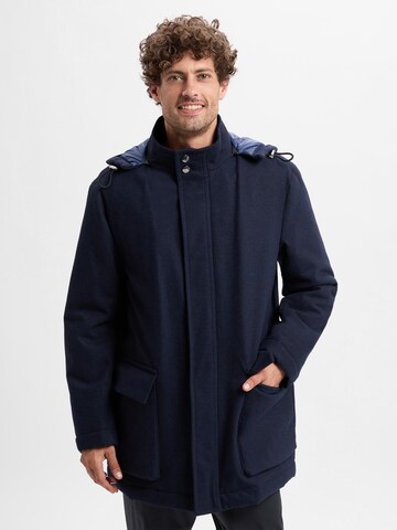 BOSS Tussenjas in Blauw: voorkant