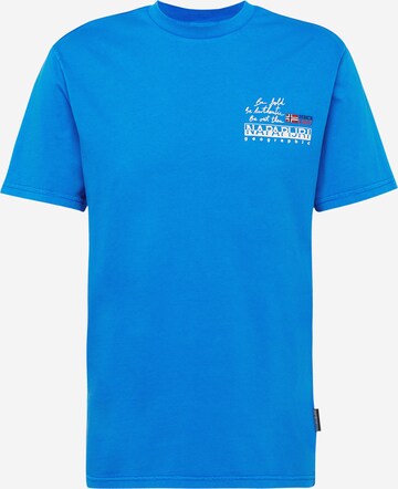 NAPAPIJRI Shirt 'COLVILLE' in Blauw: voorkant