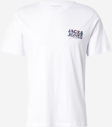 JACK & JONES T-Shirt 'JJGEPLAS' in Weiß: Vorderseite