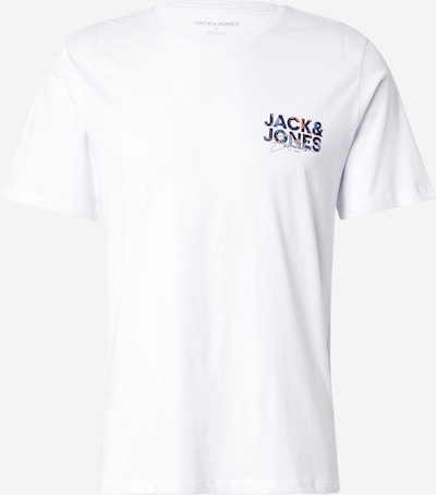 JACK & JONES Paita 'JJGEPLAS' värissä oranssi / musta / valkoinen, Tuotenäkymä