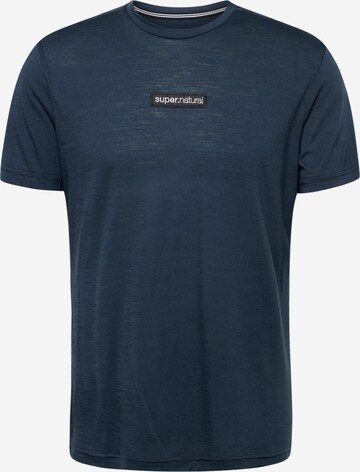 T-Shirt fonctionnel super.natural en bleu : devant