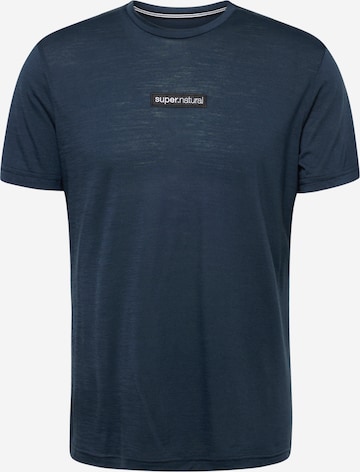 T-Shirt fonctionnel super.natural en bleu : devant