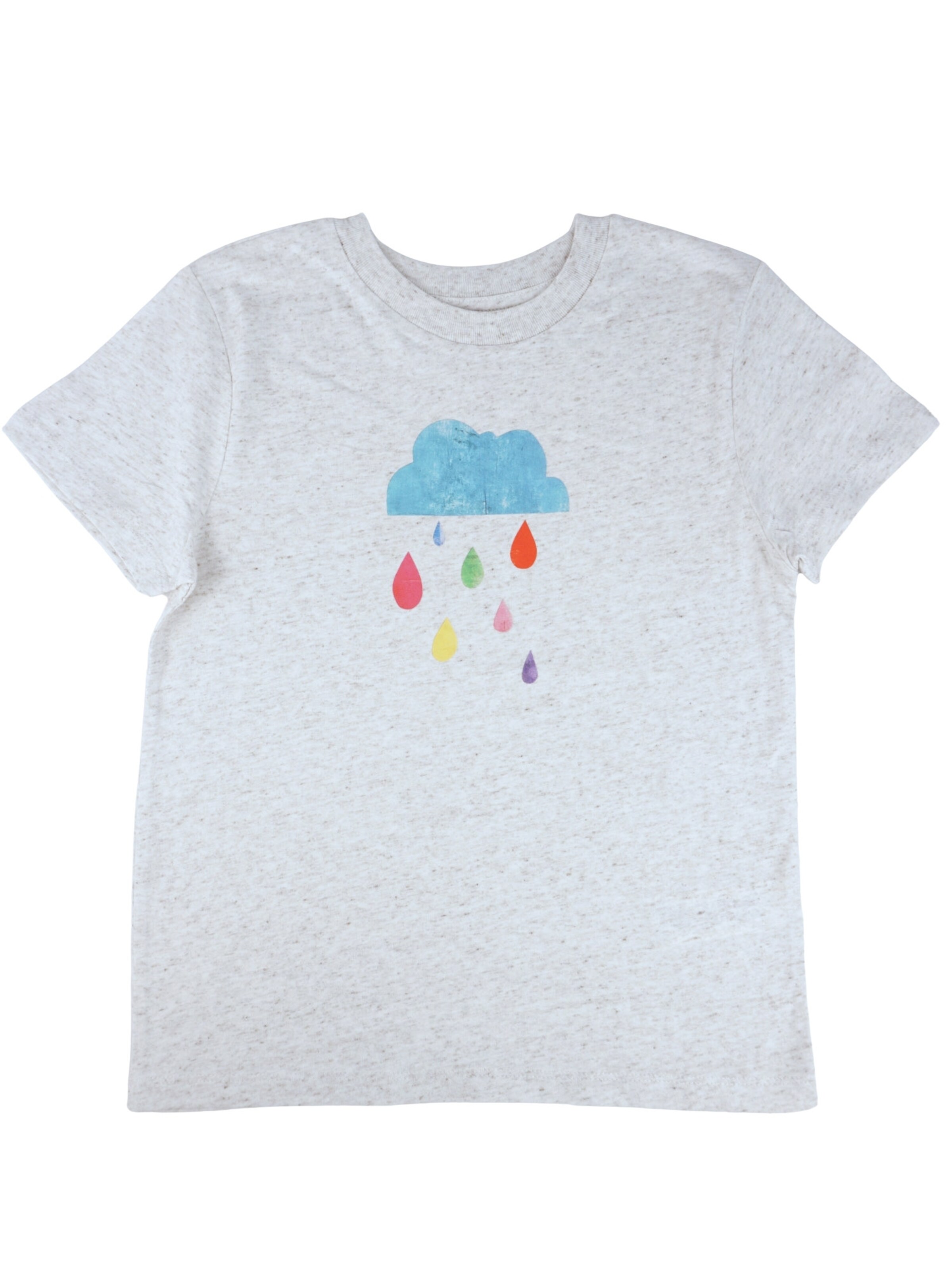 MelaDi Shirt 'Regenwolke'‌‌ in Weiß: Vorderseite