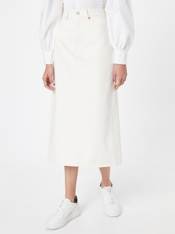 LEVI'S ® Rok '70s Midi' in Wit: voorkant