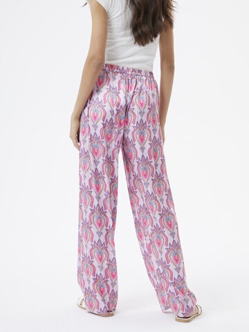 AIKI KEYLOOK Wide leg Trousers 'Likeilove' in Pink