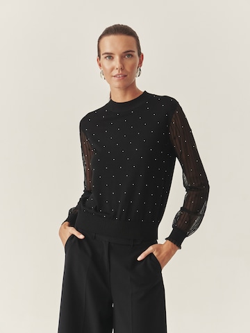 TATUUM Свитер 'MESHY' в Черный: спереди