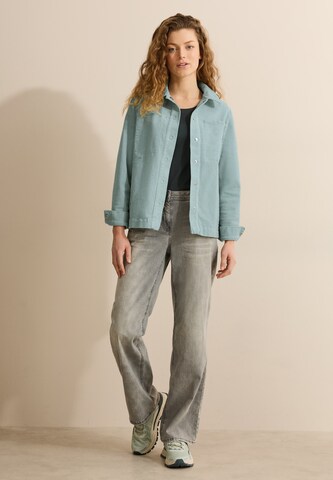 CECIL Cord Overshirt in Grün
