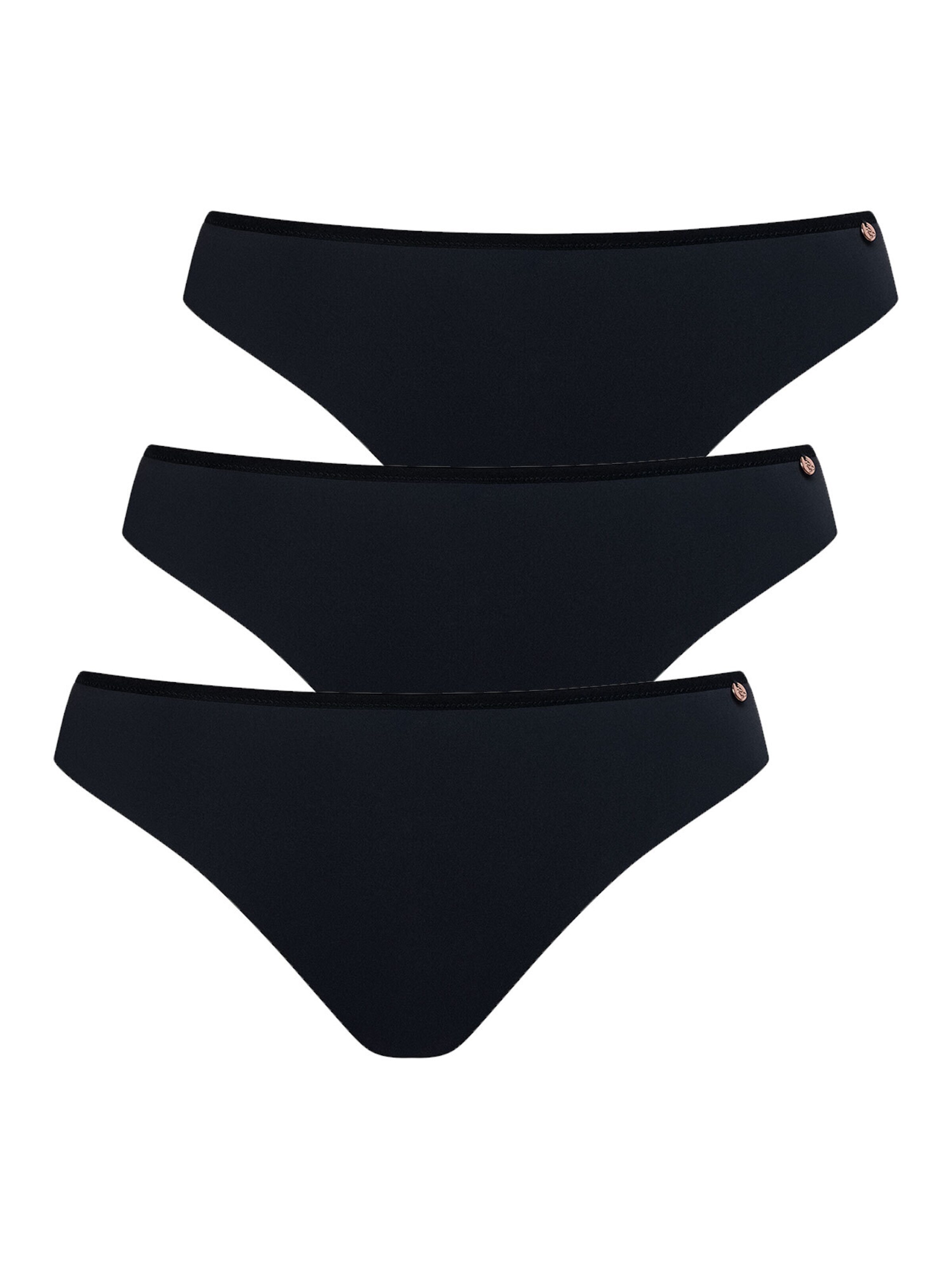 Lisca Slip 'Sophia'‌‌‌‌‌‌‌‌‌ in Schwarz: Vorderseite