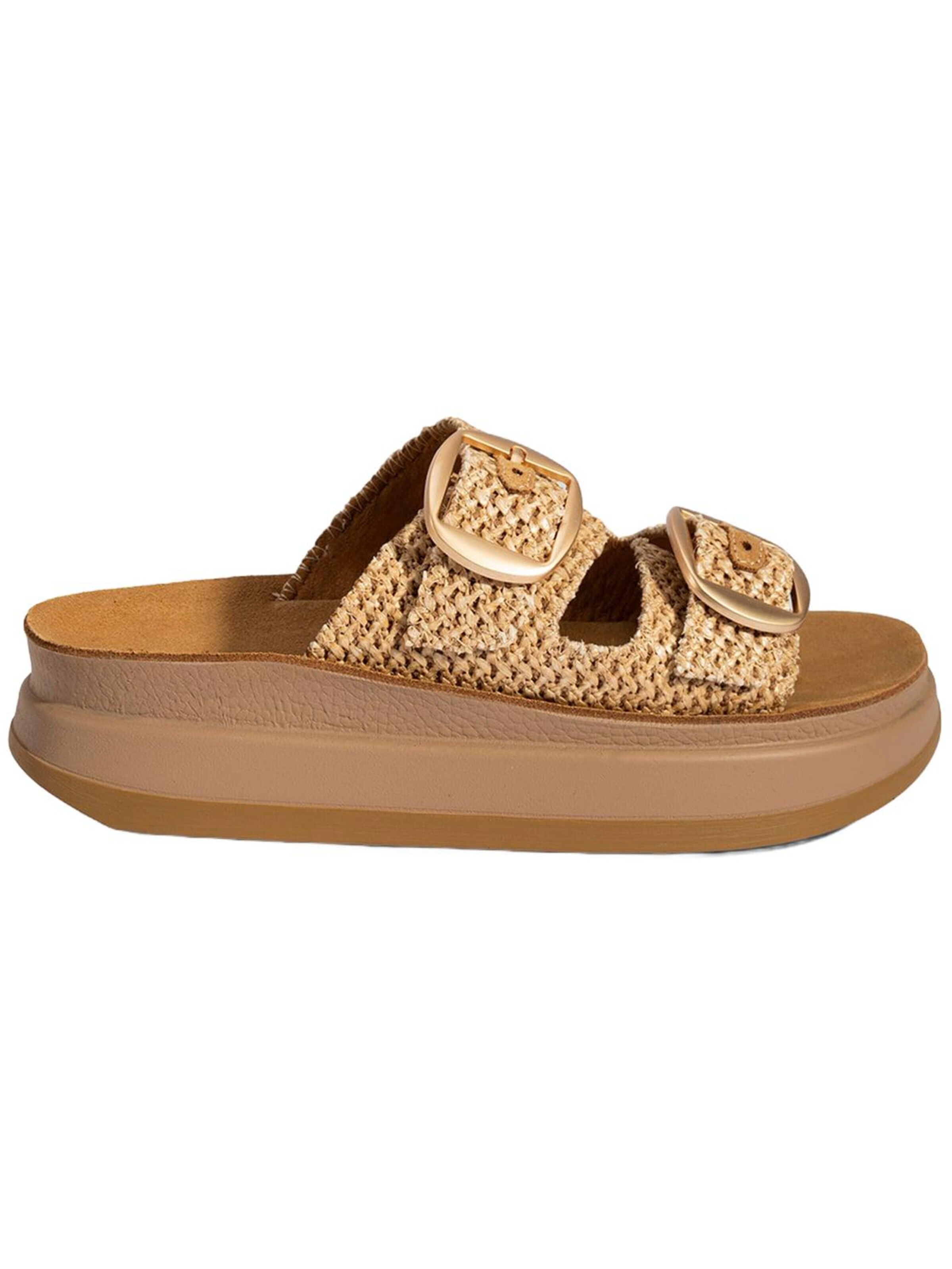 Desa - Zapatillas de casa 'Keilrutschen' en beige