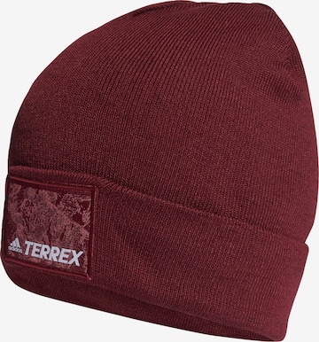 ADIDAS TERREX Athletic Hat in Red: front