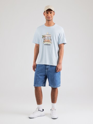 JACK & JONES Bluser & t-shirts 'JORSkull Coast' i blå
