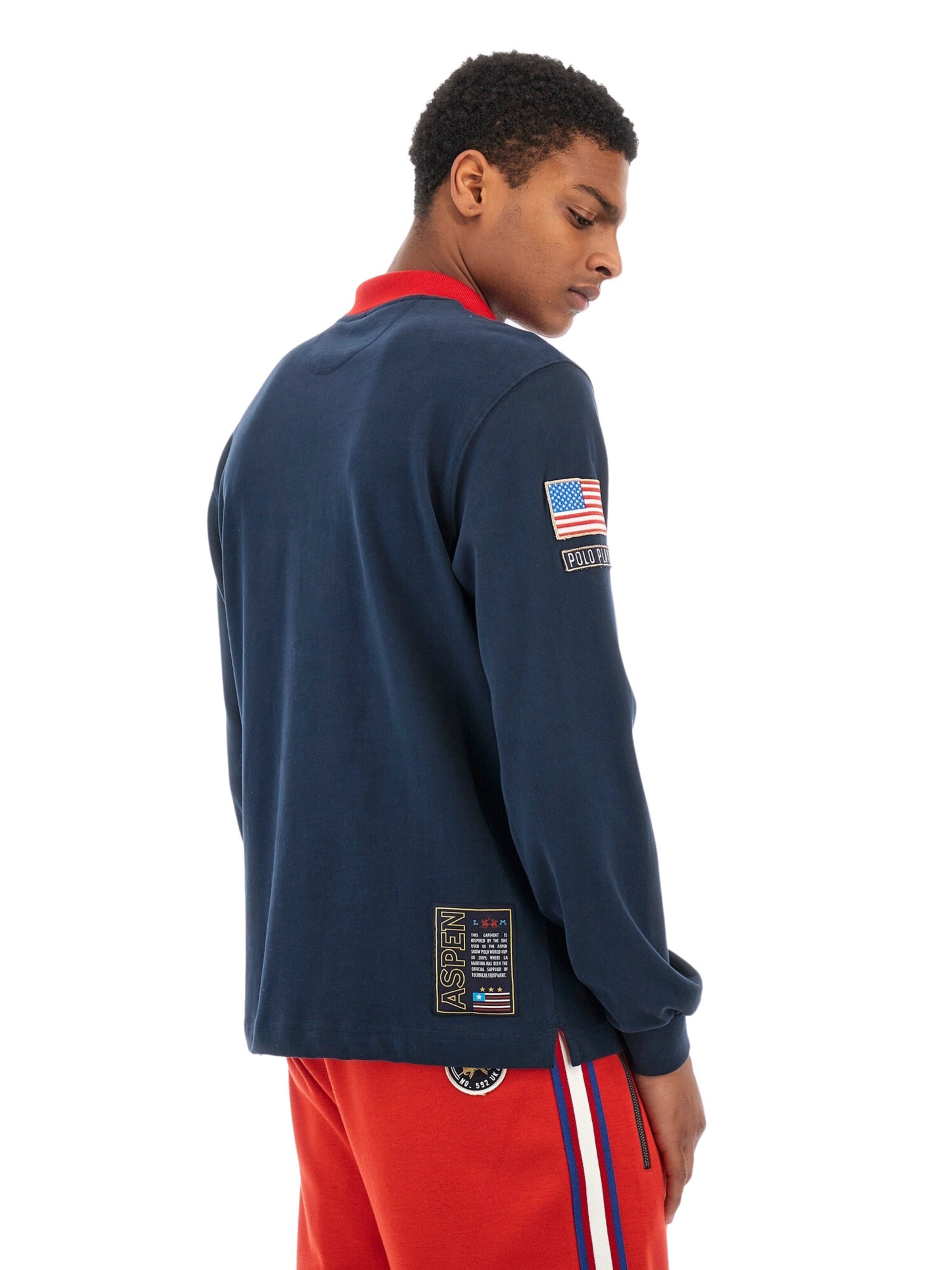 T-Shirt 'Waylin' La Martina en bleu