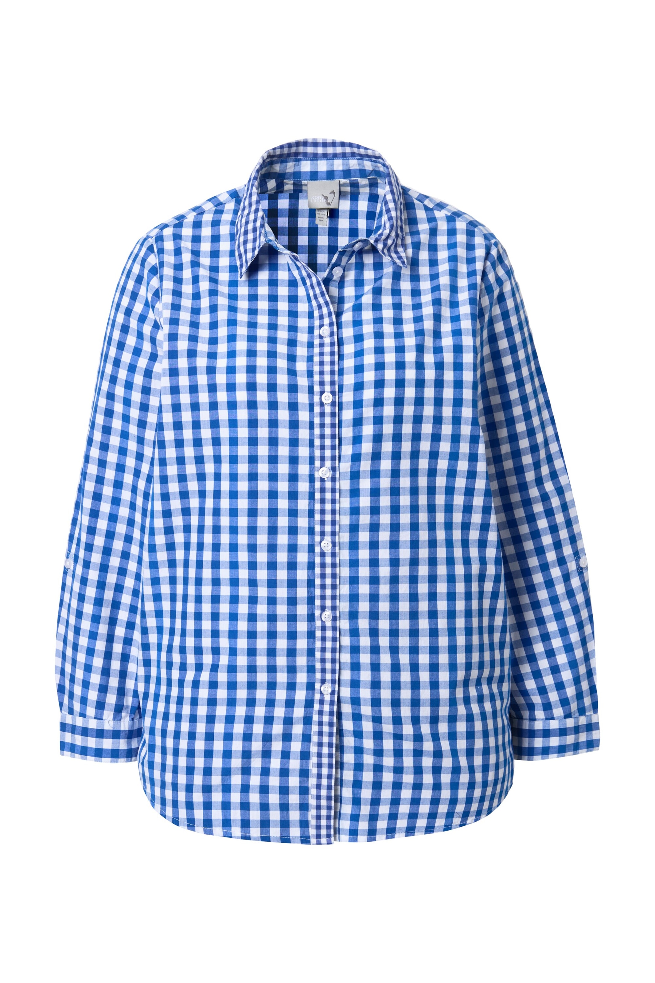 Ulla Popken Bluse in Blau: Vorderseite