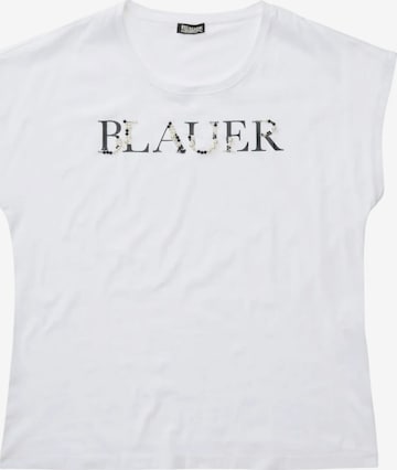 T-shirt Blauer en blanc : devant