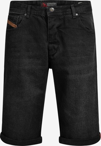 Alessandro Salvarini Regular Jeans in Black: front