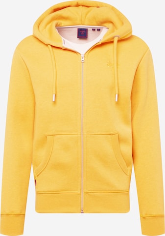 Superdry Sweatjacke in Gelb: predná strana