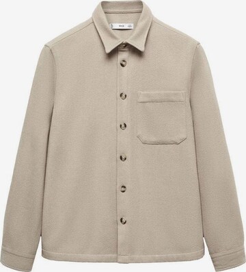 MANGO MAN Button Up Shirt 'Treves' in Beige: front