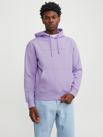 Sweat-shirt 'Star' JACK & JONES en violet : devant