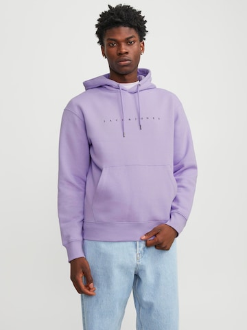 Sweat-shirt 'Star' JACK & JONES en violet : devant