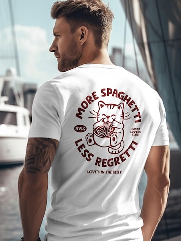 Neverless Shirt 'spaghetti' in White
