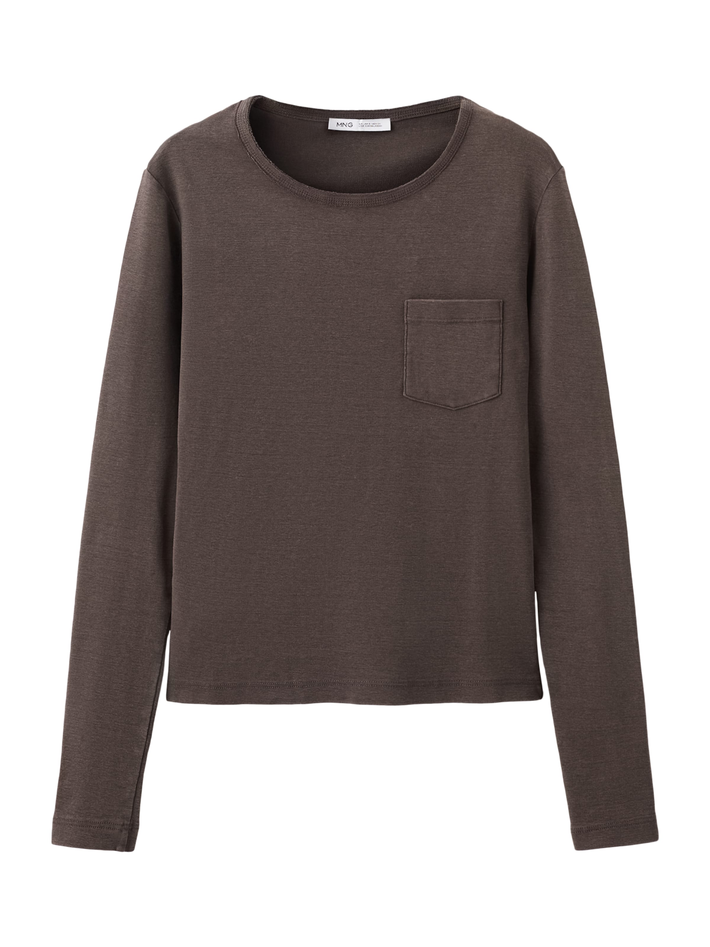 MANGO Тениска 'LAVI' в кафяво: отпред