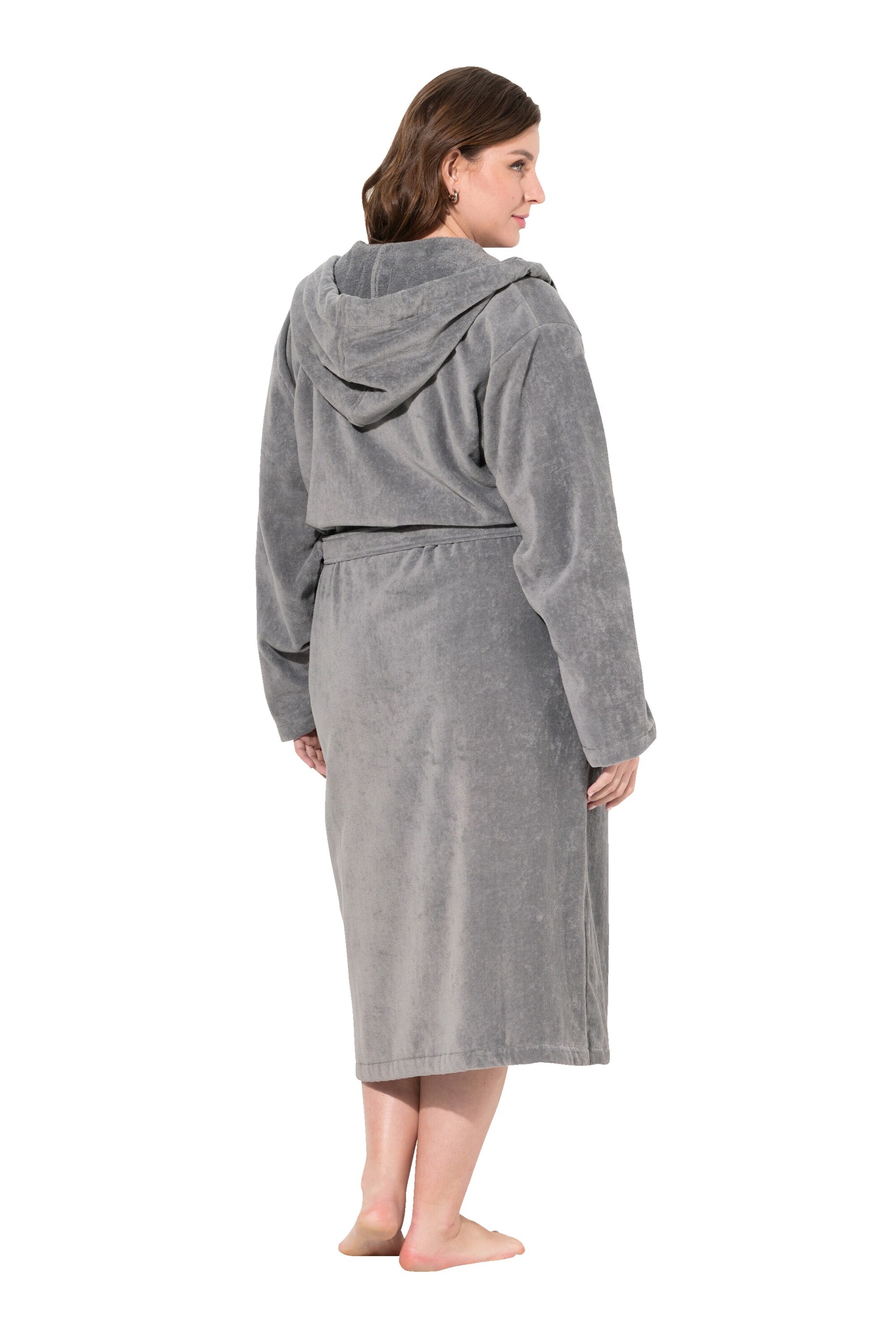 Peignoir long Ulla Popken en gris