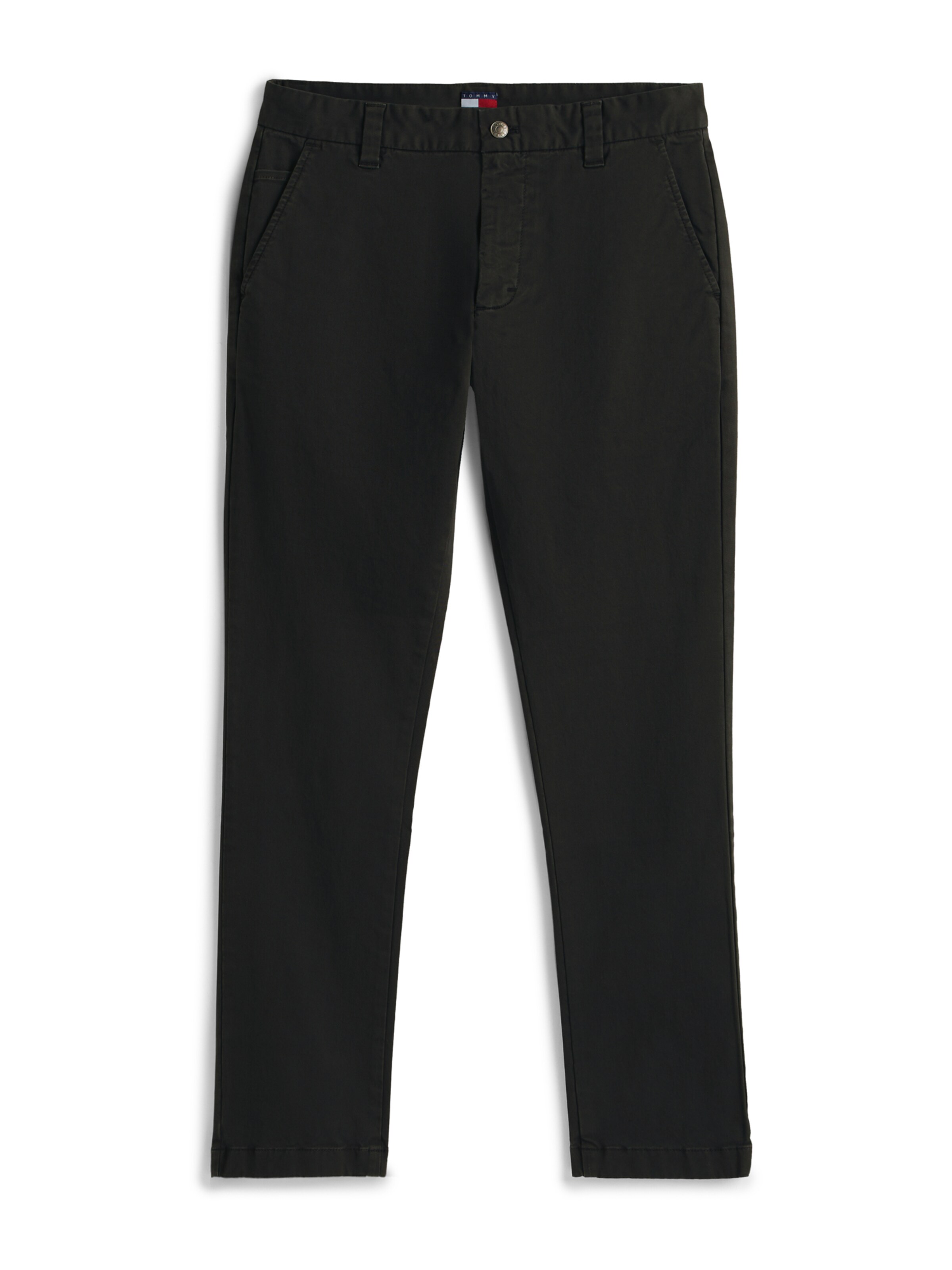 Tommy Jeans regular Παντελόνι τσίνο 'SCANTON' σε μαύρο: μπροστά