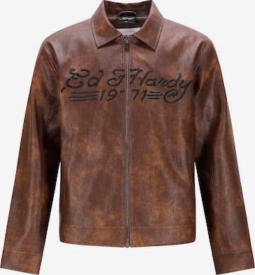 Ed Hardy Janker-takki värissä ruskea: etupuoli