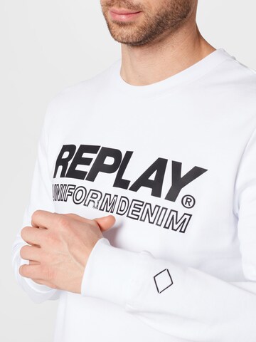 REPLAY Sweatshirt in White