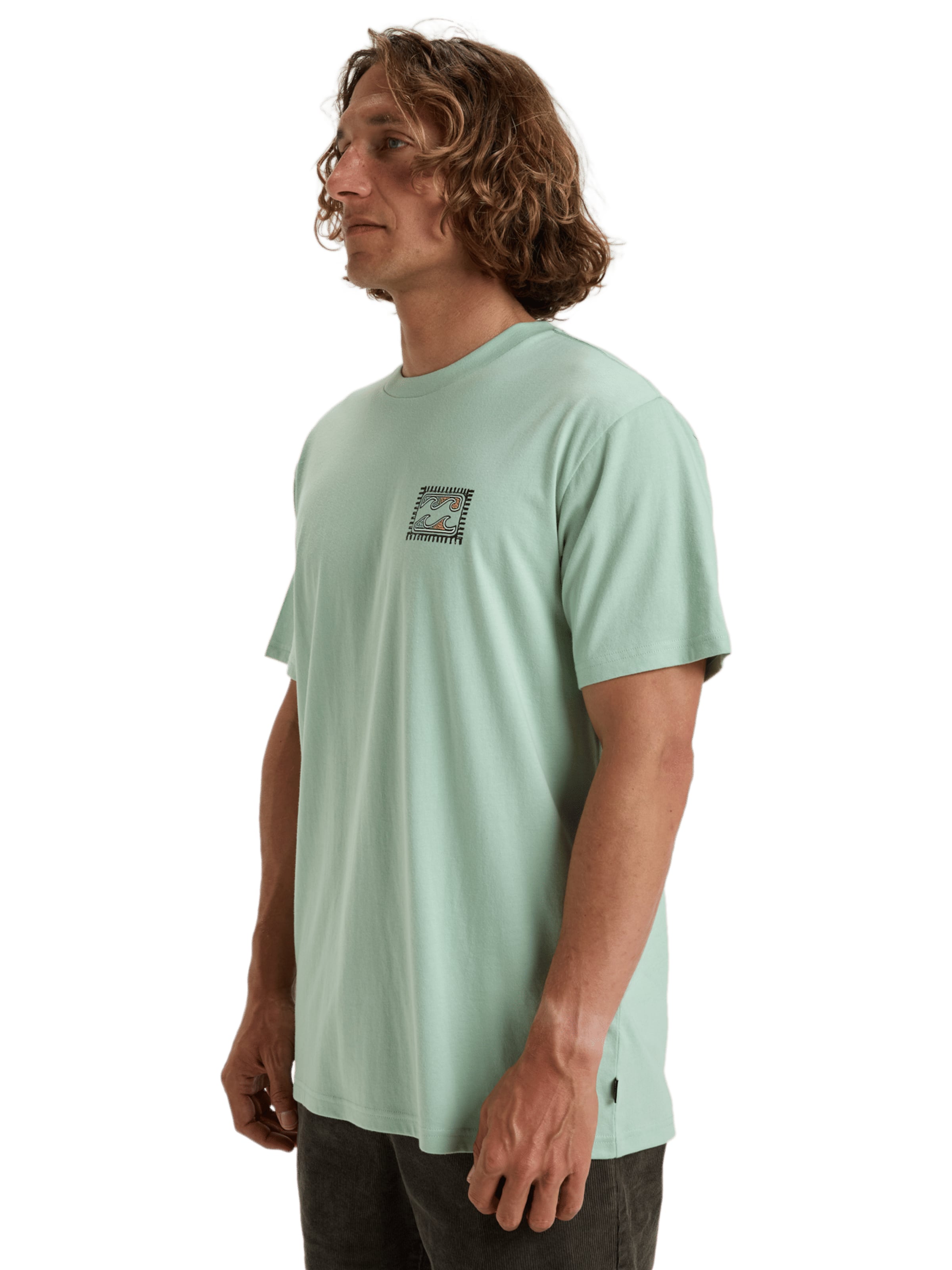 T-Shirt 'CRAYON WAVE' BILLABONG en vert