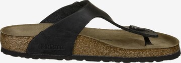 melns BIRKENSTOCK Iešļūcenes ar pirkstu atdalītāju 'Gizeh'