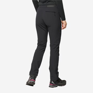 JACK WOLFSKIN Slim fit Outdoor Pants in Black