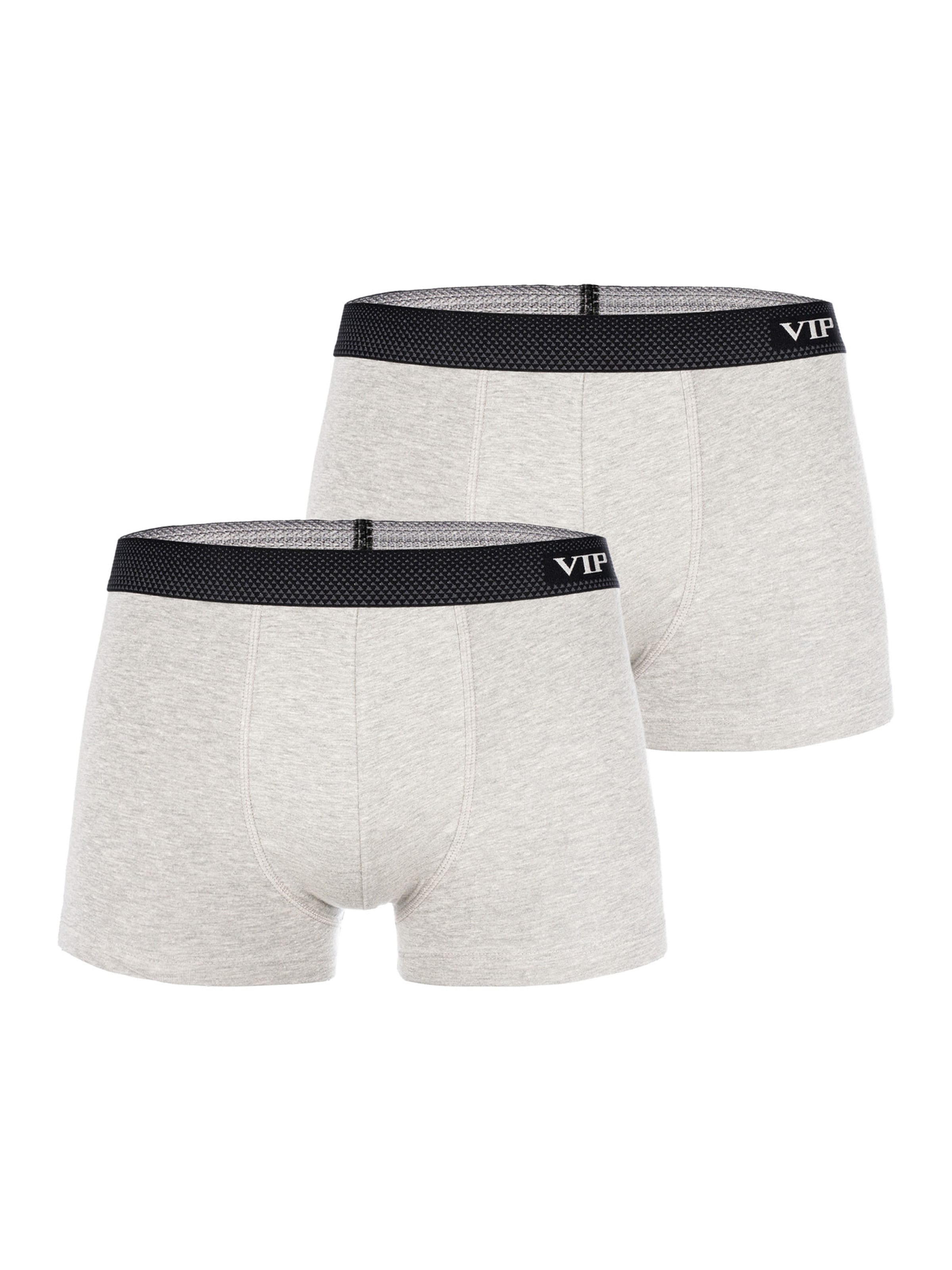 VIP Boxer shorts ' Premium Jersey Stretch ' in Grey: front