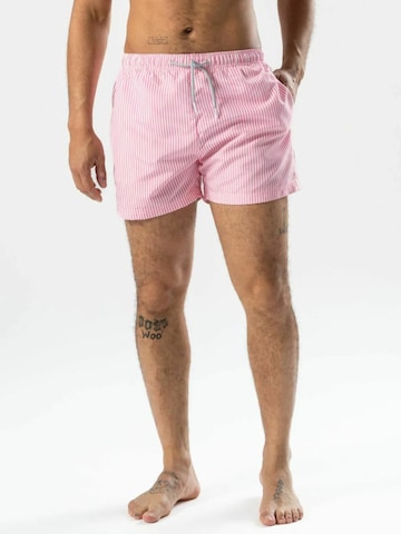 Shorts de bain ' Swimshorts ' TEESHOPPEN en rouge