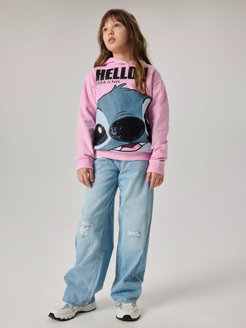 NAME IT Bluzka sportowa 'NKFOLBANA STITCH' w kolorze różowy