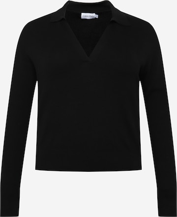 Calvin Klein Curve Sweater in Black: front