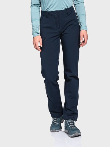 Schöffel Regular Outdoor trousers in Blue: front